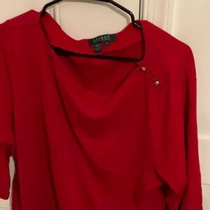 Red blouse